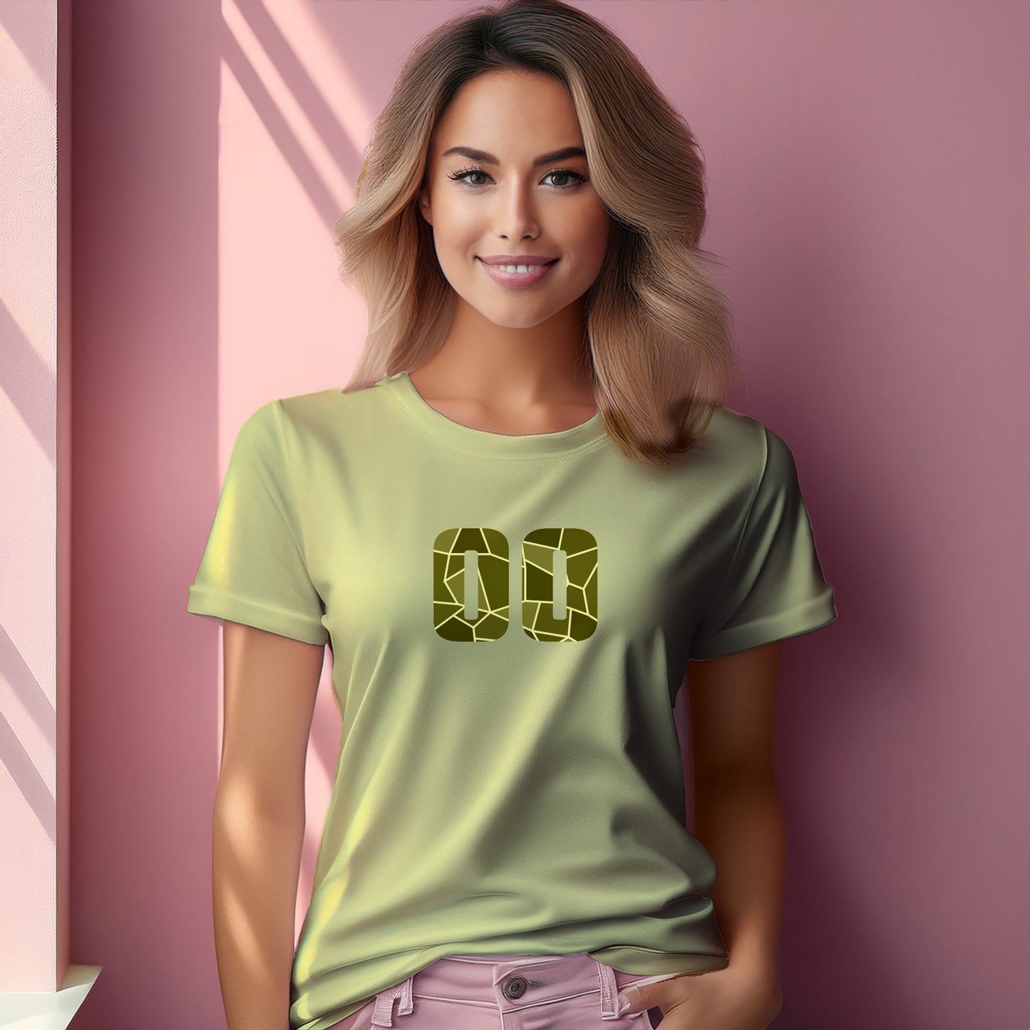00 Number Women T-Shirt (Butter Yellow)