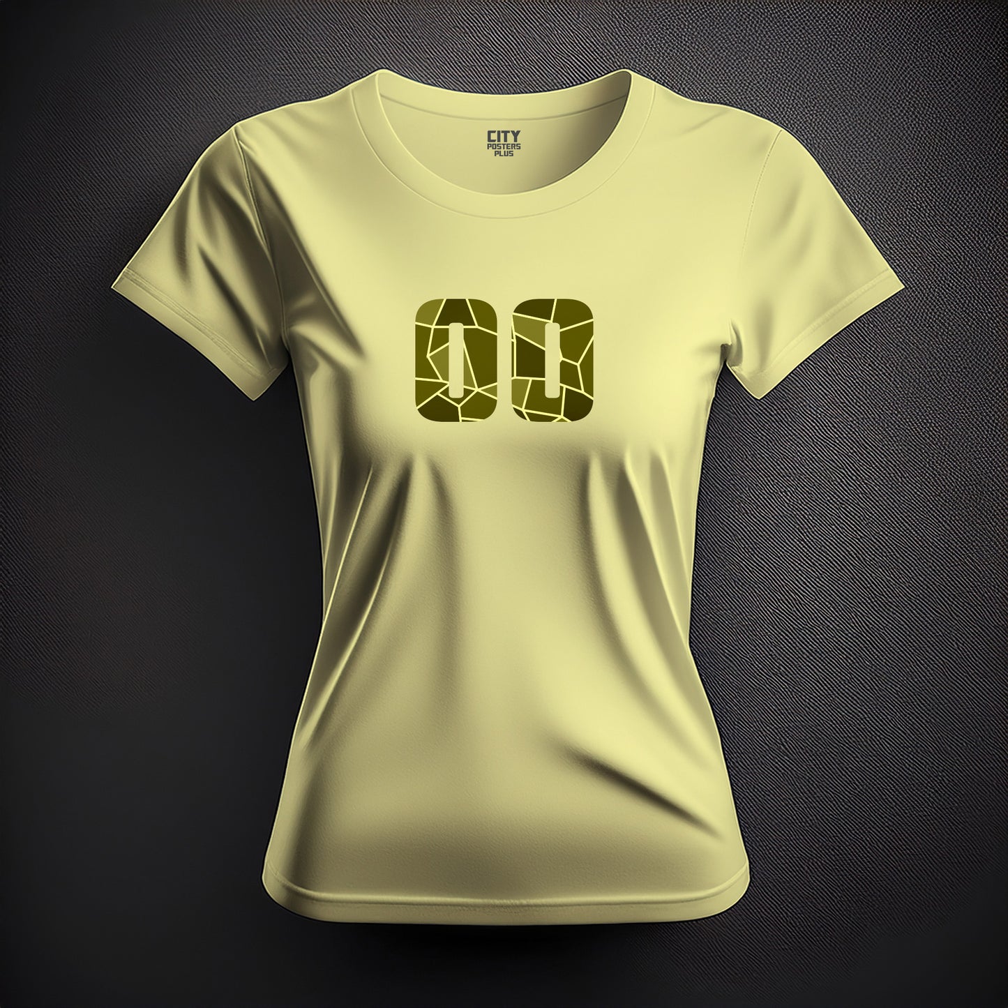 00 Number Women T-Shirt (Butter Yellow)