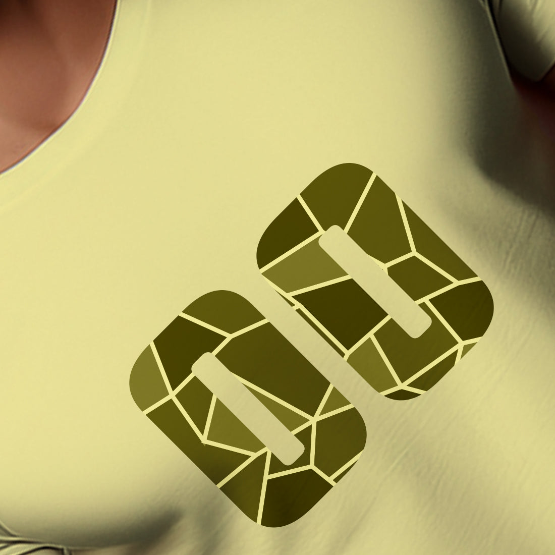 00 Number Men Unisex T-Shirt (Butter Yellow)