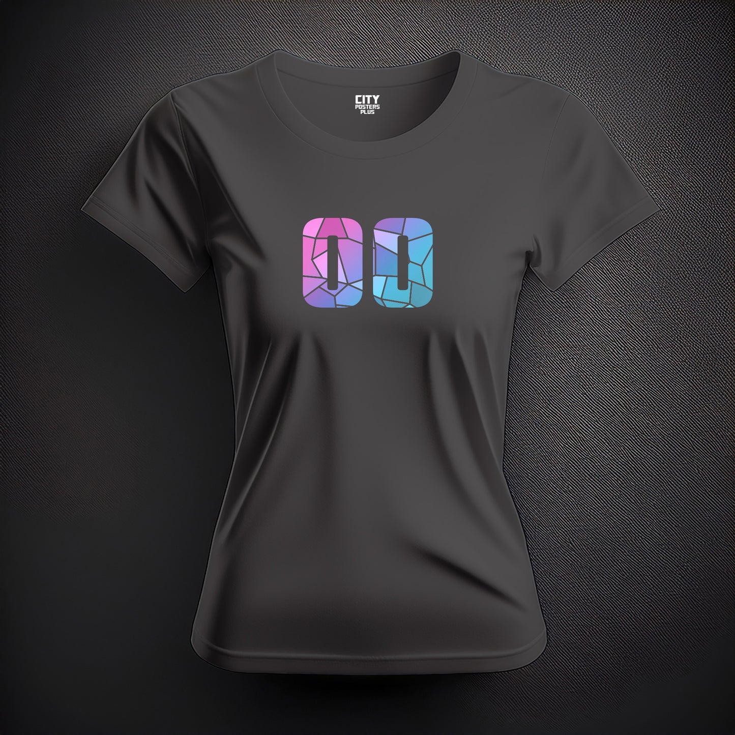 00 Number Women T-Shirt (Charcoal Grey)