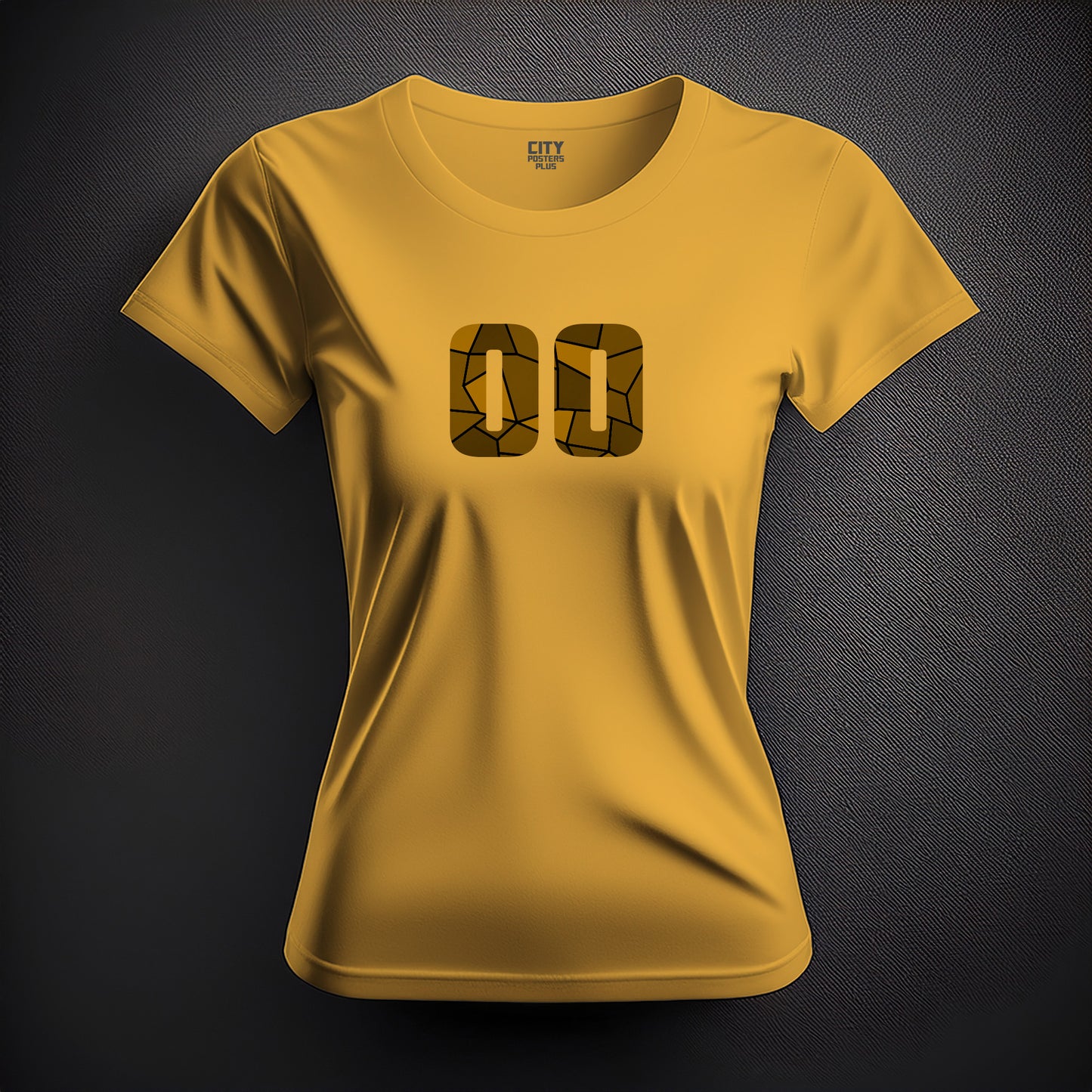 00 Number Women T-Shirt (Golden Yellow)