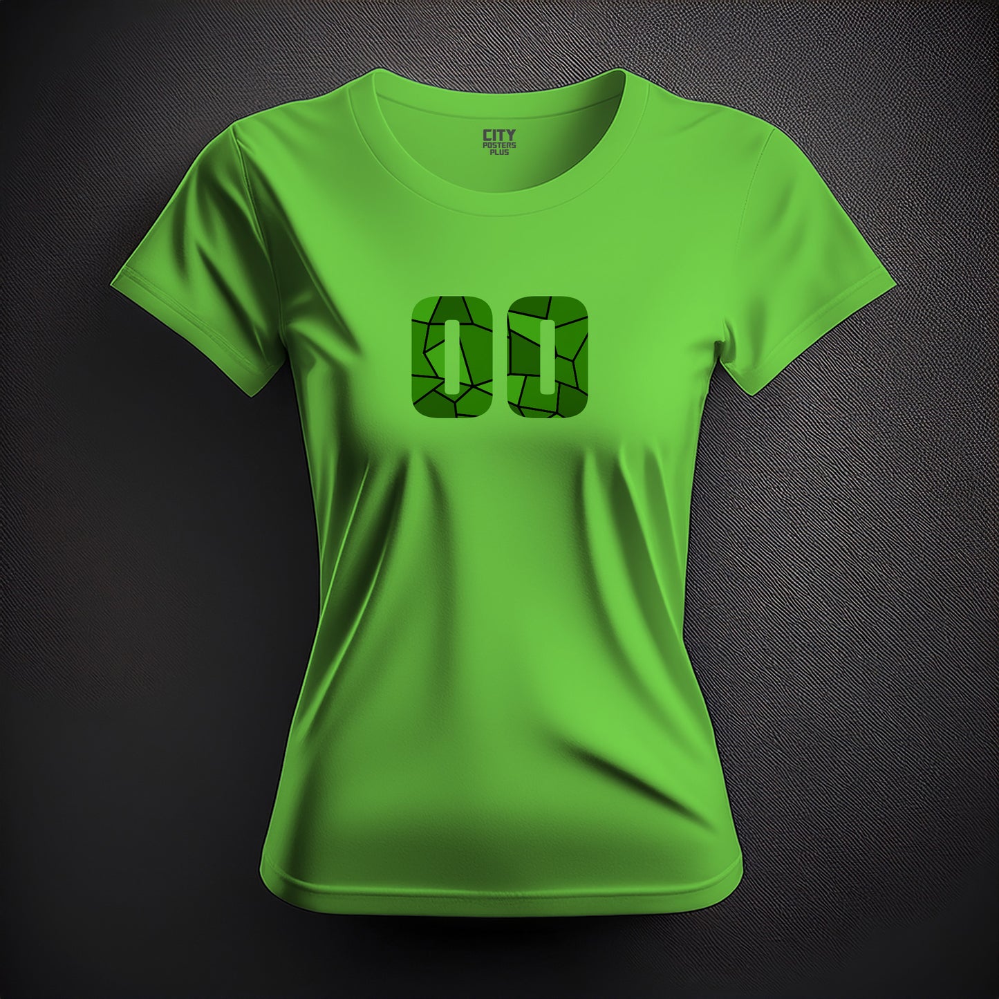 00 Number Women T-Shirt (Liril Green)
