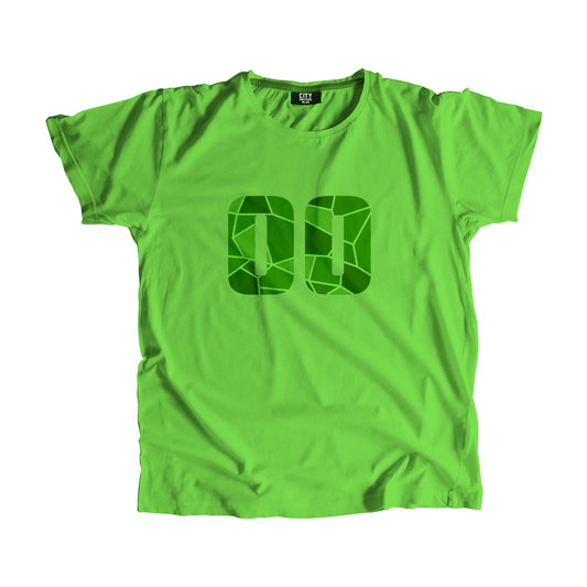 00 Number Men Unisex T-Shirt (Liril Green)