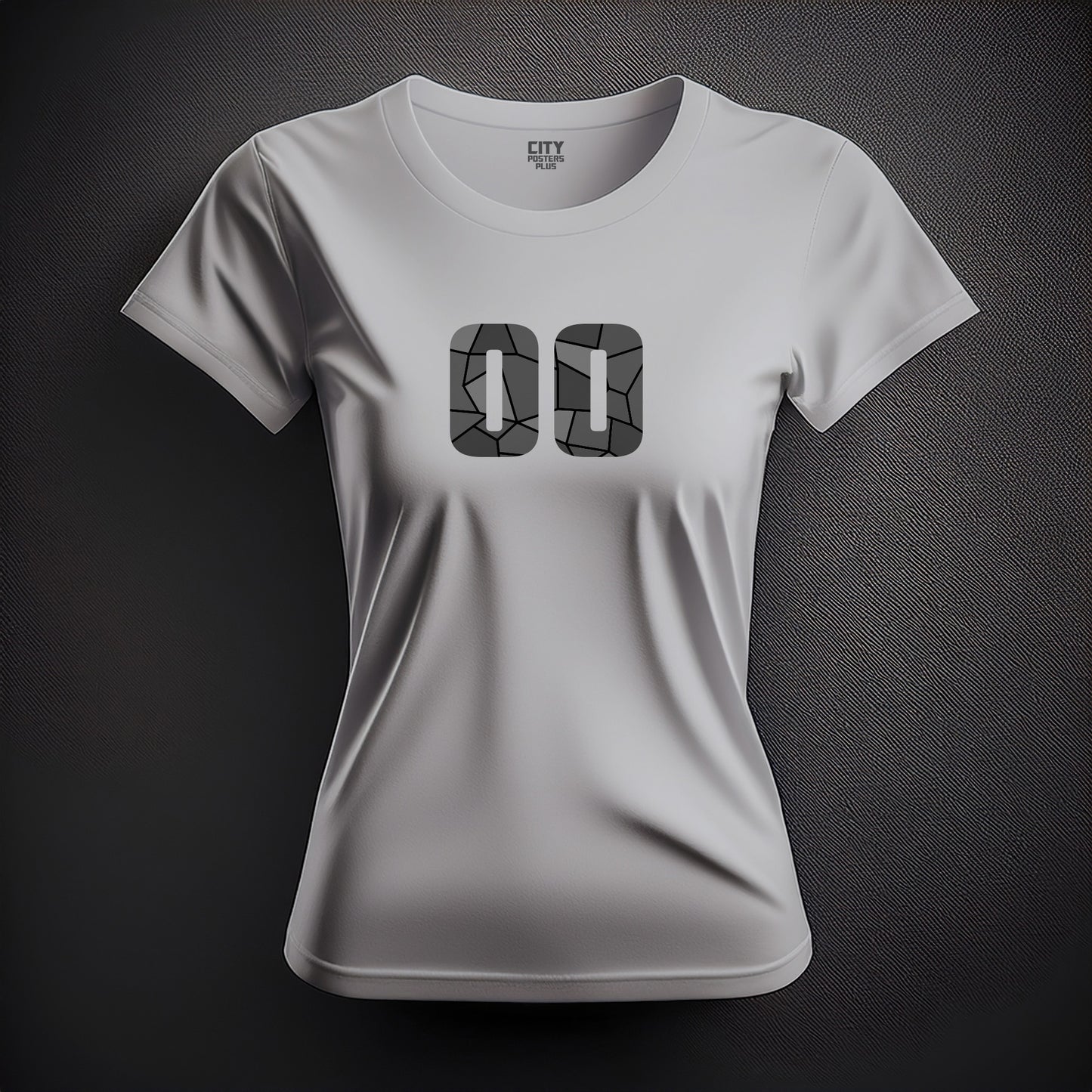 00 Number Women T-Shirt (Melange Grey)