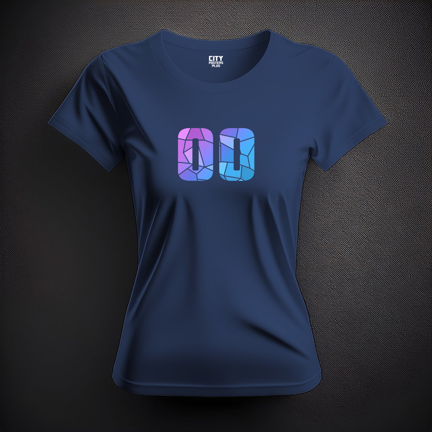 00 Number Women T-Shirt (Navy Blue)