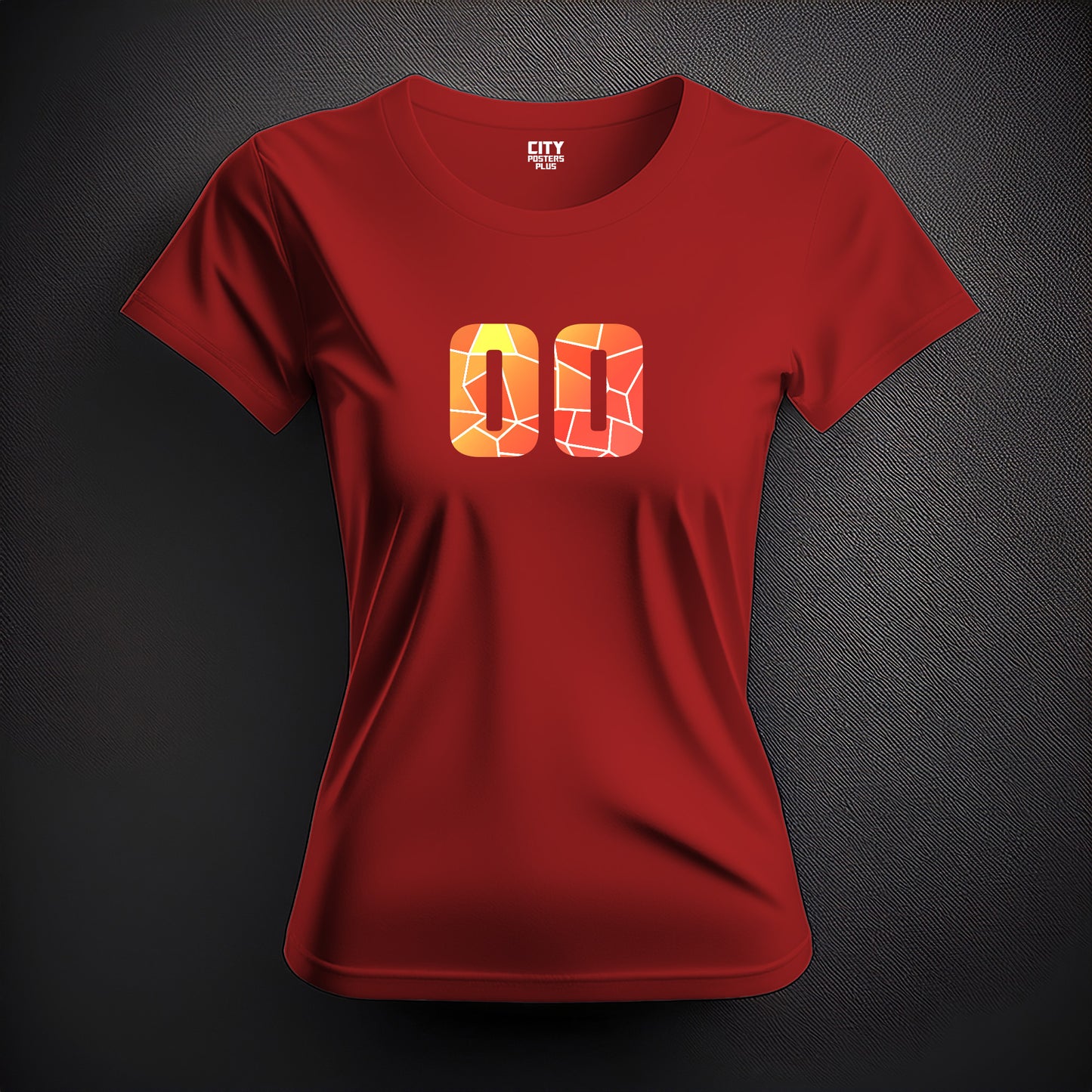 00 Number Women T-Shirt (Red)