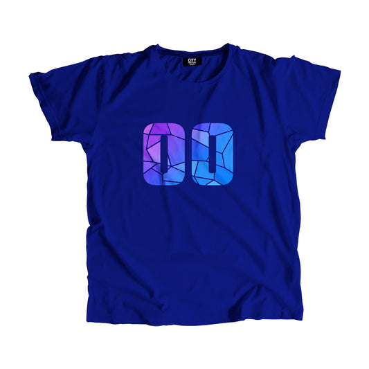 00 Number Men Unisex T-Shirt (Royal Blue)