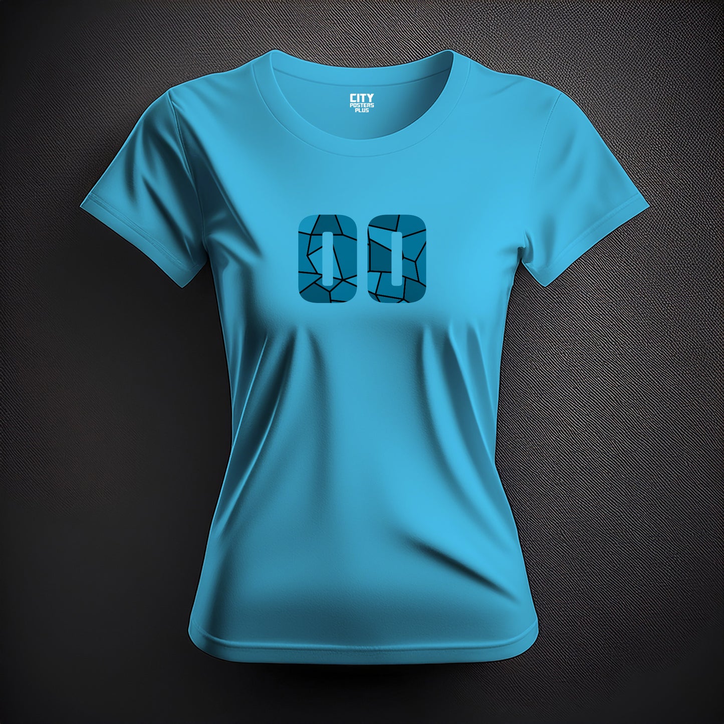 00 Number Women T-Shirt (Sky Blue)