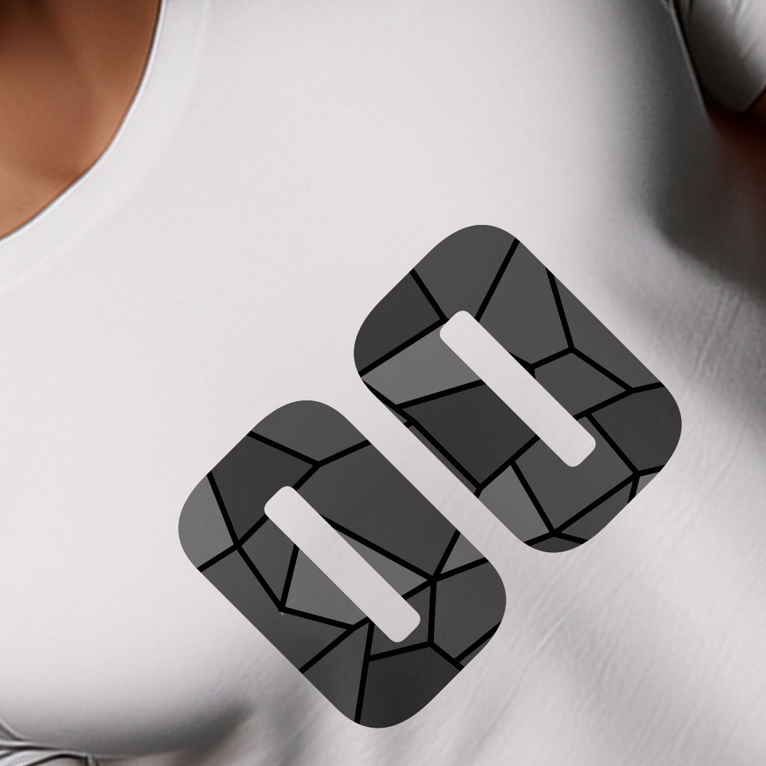 00 Number Men Unisex T-Shirt (White)