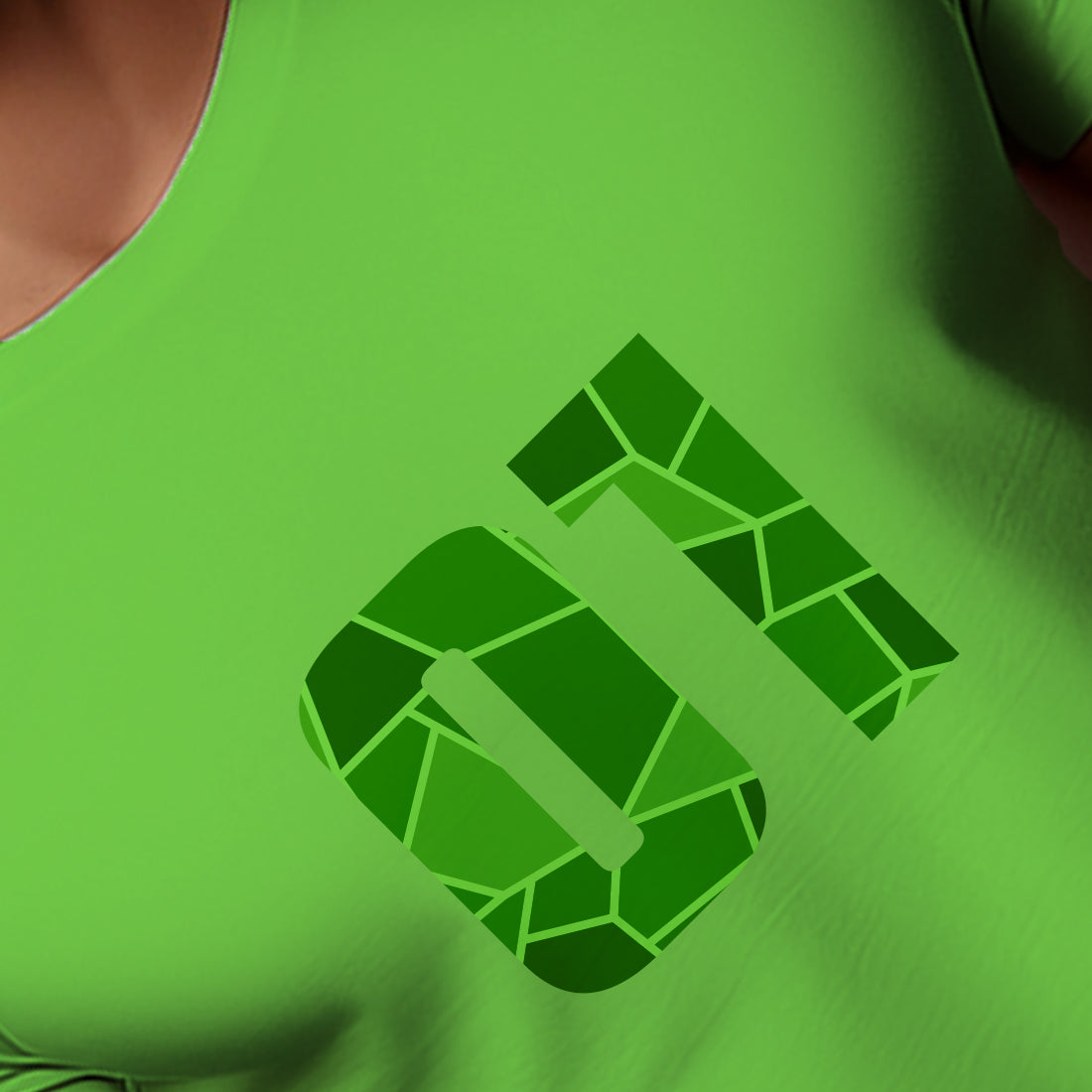 01 Number Men Unisex T-Shirt (Liril Green)