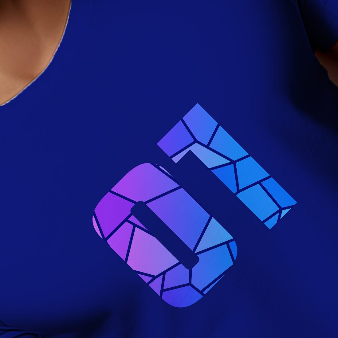 01 Number Men Unisex T-Shirt (Royal Blue)