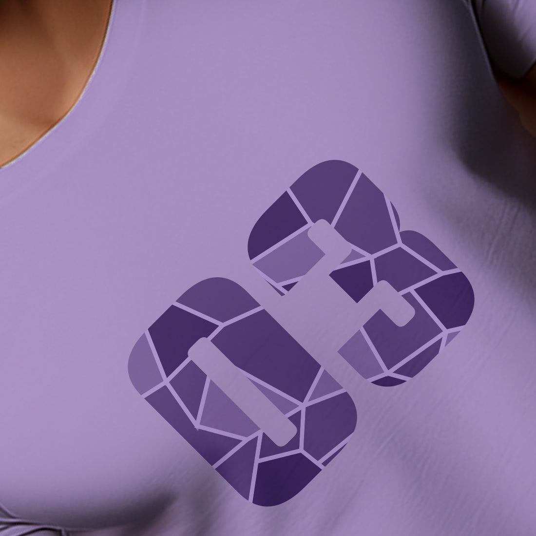 03 Number Men Unisex T-Shirt (Iris Lavender)