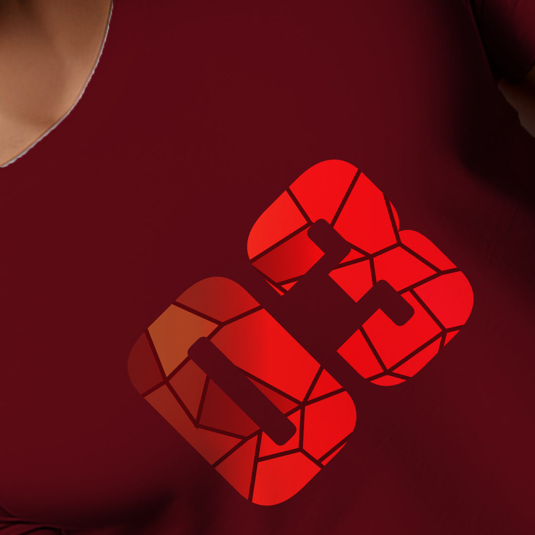 03 Number Men Unisex T-Shirt (Maroon)