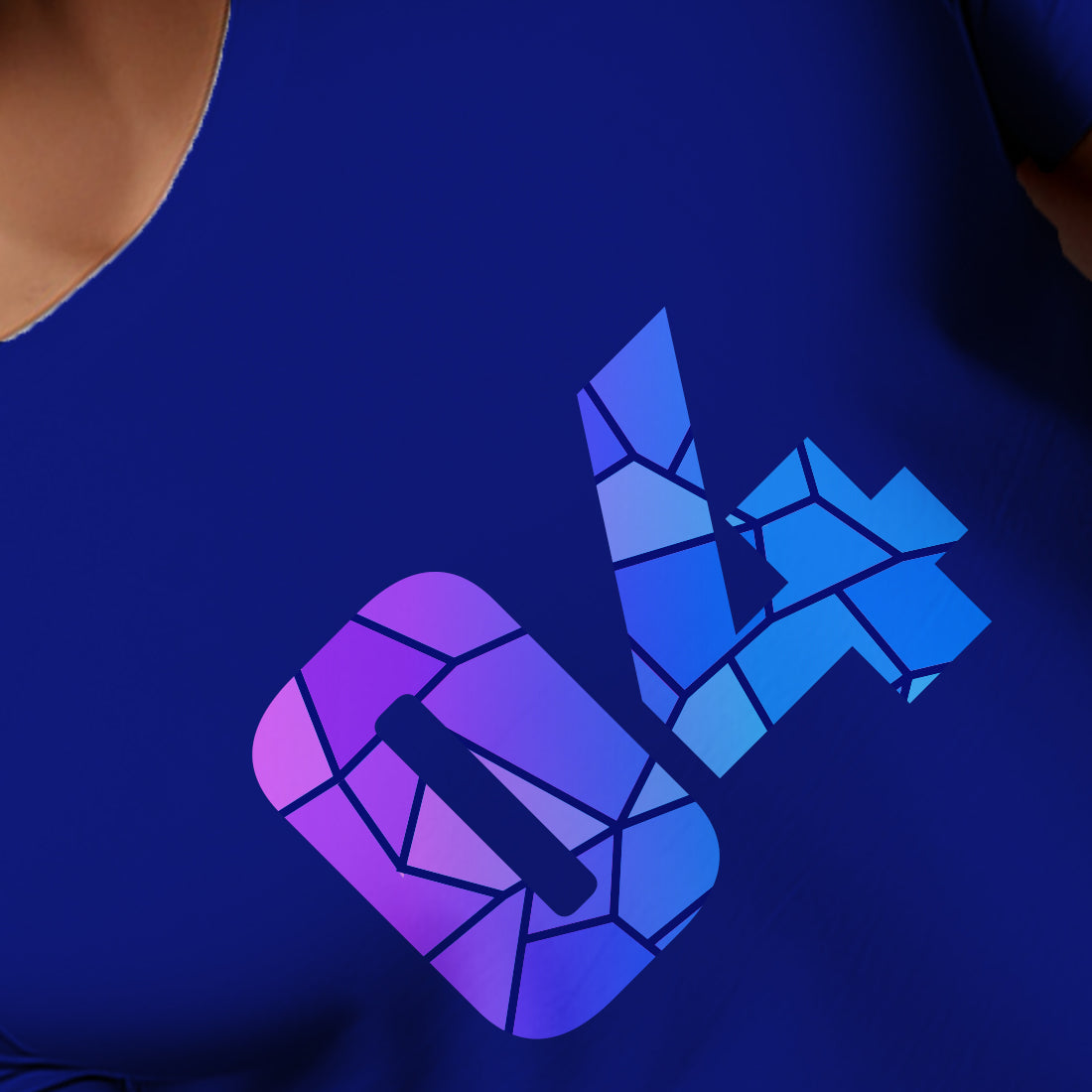 04 Number Men Unisex T-Shirt (Royal Blue)