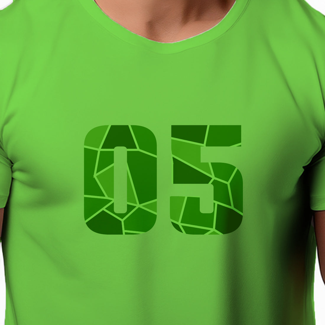 05 Number Men Unisex T-Shirt (Liril Green)