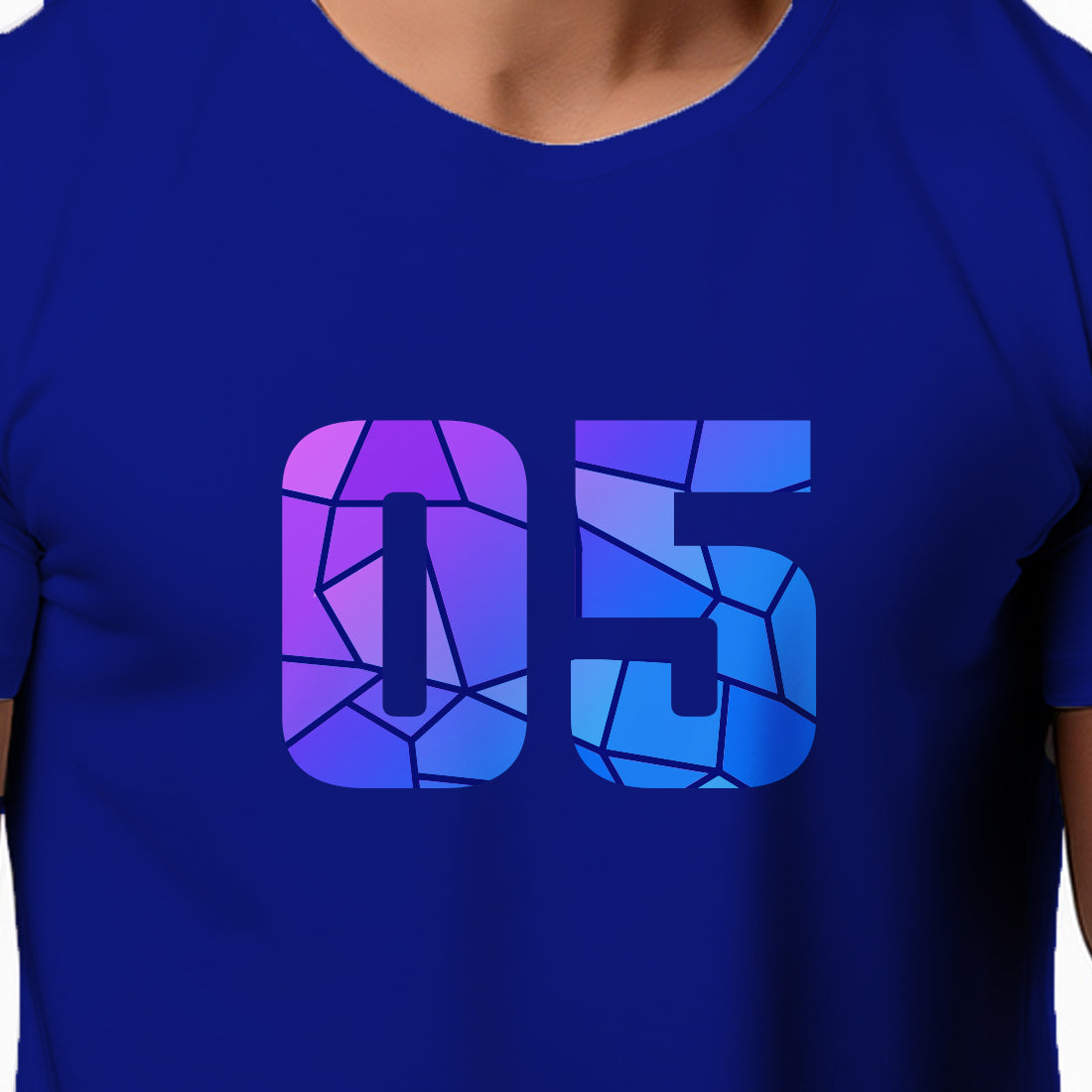 05 Number Men Unisex T-Shirt (Royal Blue)