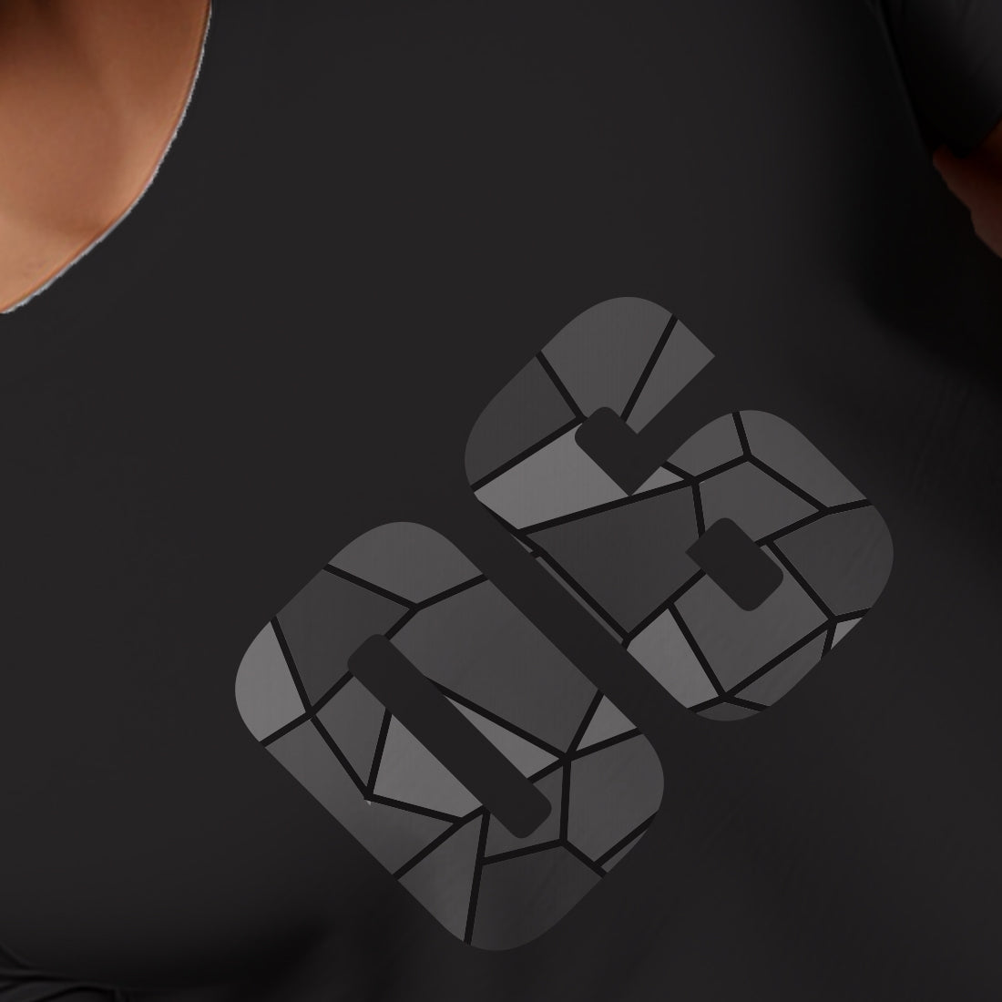 06 Number Men Unisex T-Shirt (Black)