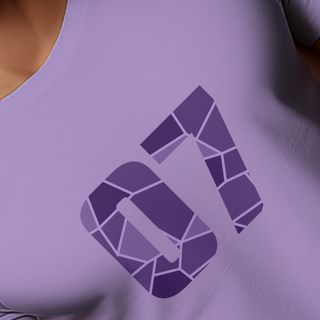 07 Number Men Unisex T-Shirt (Iris Lavender)