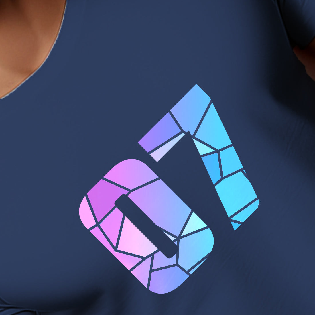 07 Number Men Unisex T-Shirt (Navy Blue)
