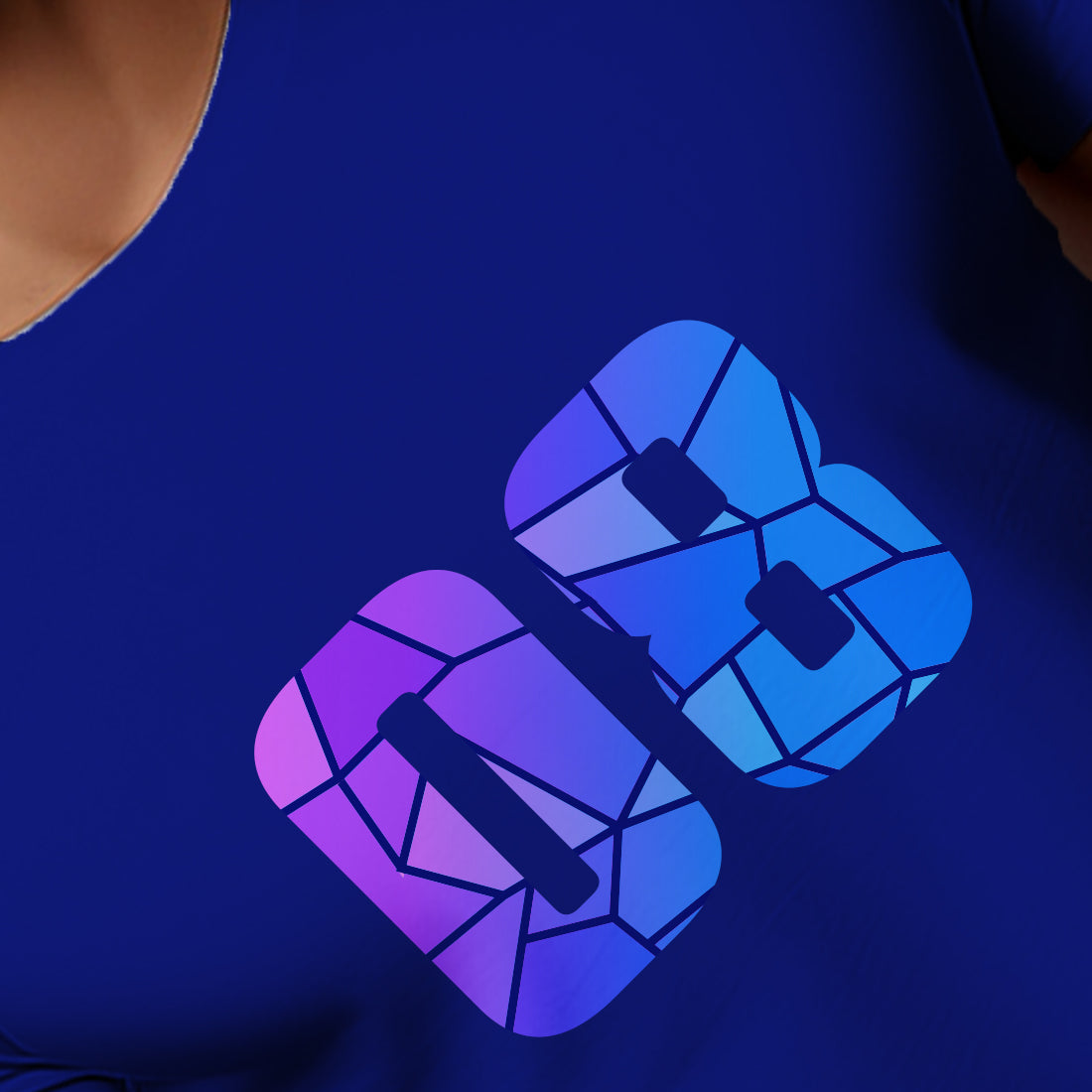 08 Number Men Unisex T-Shirt (Royal Blue)