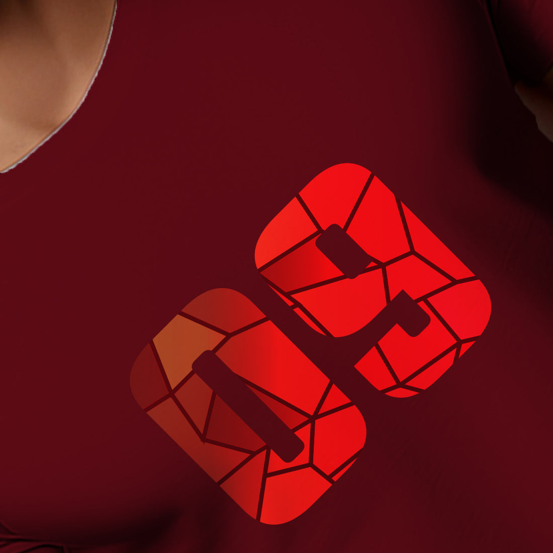 09 Number Men Unisex T-Shirt (Maroon)