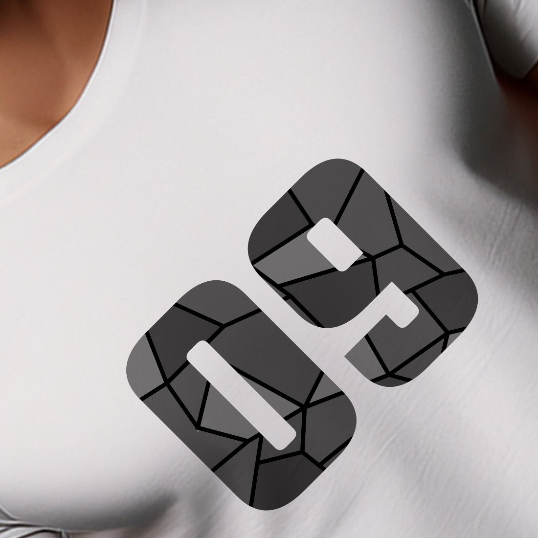 09 Number Men Unisex T-Shirt (White)