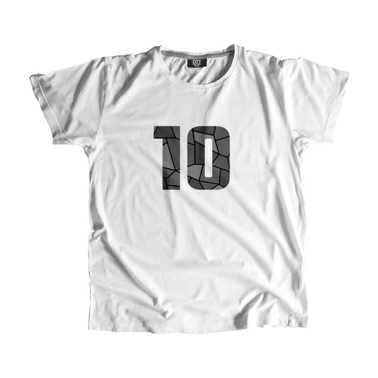10 Number Men Unisex T-Shirt (White)