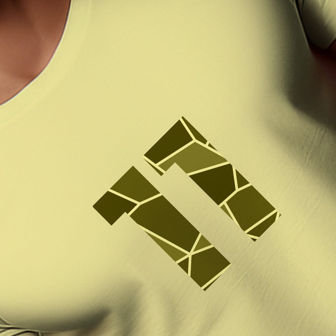 11 Number Men Unisex T-Shirt (Butter Yellow)