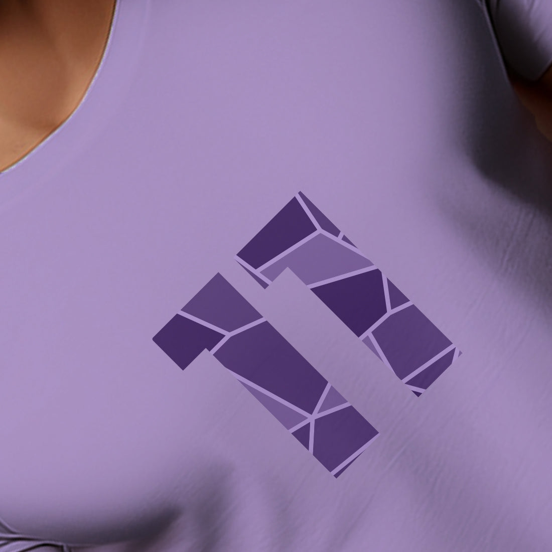 11 Number Men Unisex T-Shirt (Iris Lavender)