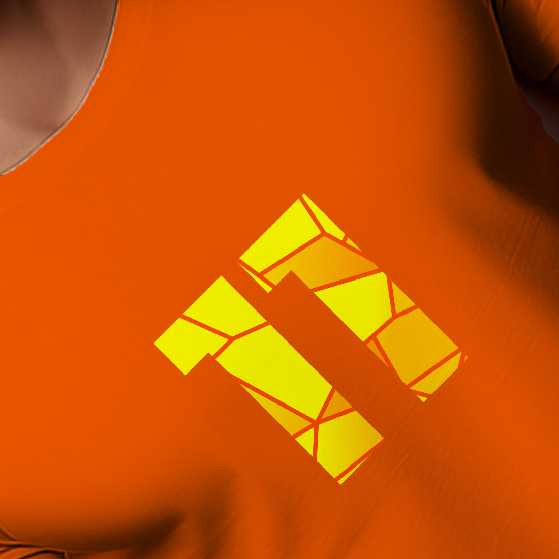 11 Number Men Unisex T-Shirt (Orange)