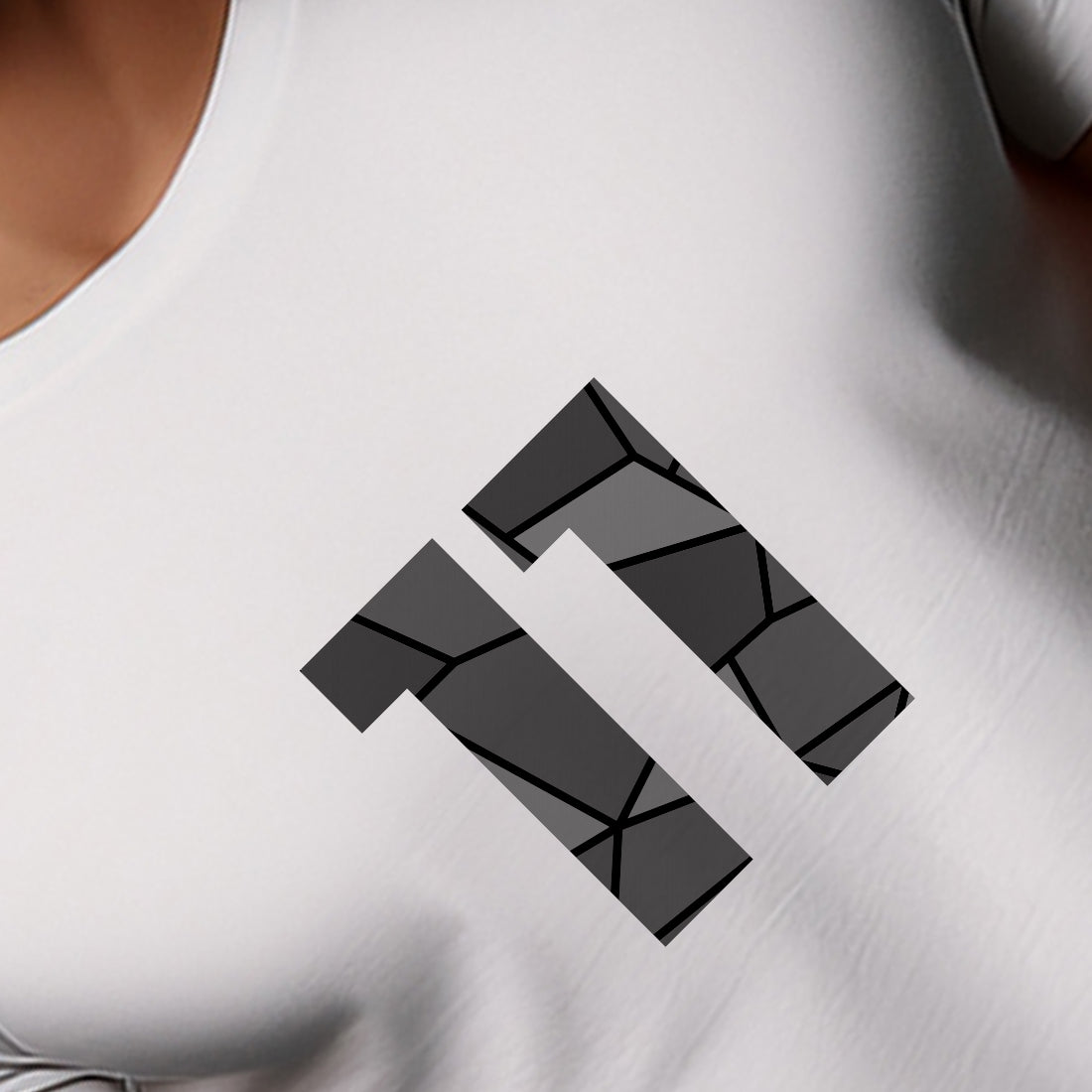 11 Number Men Unisex T-Shirt (White)