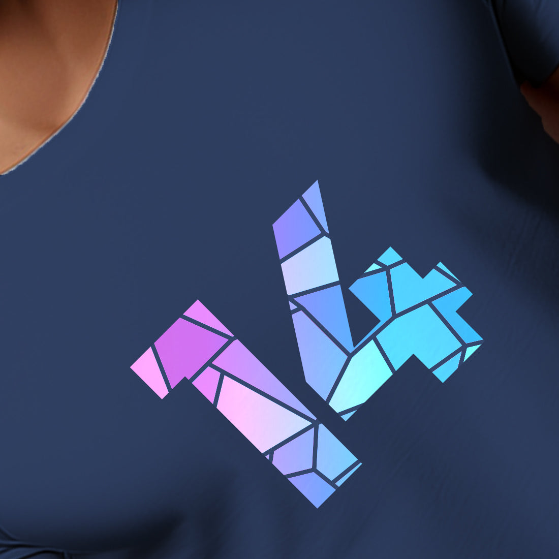 14 Number Men Unisex T-Shirt (Navy Blue)