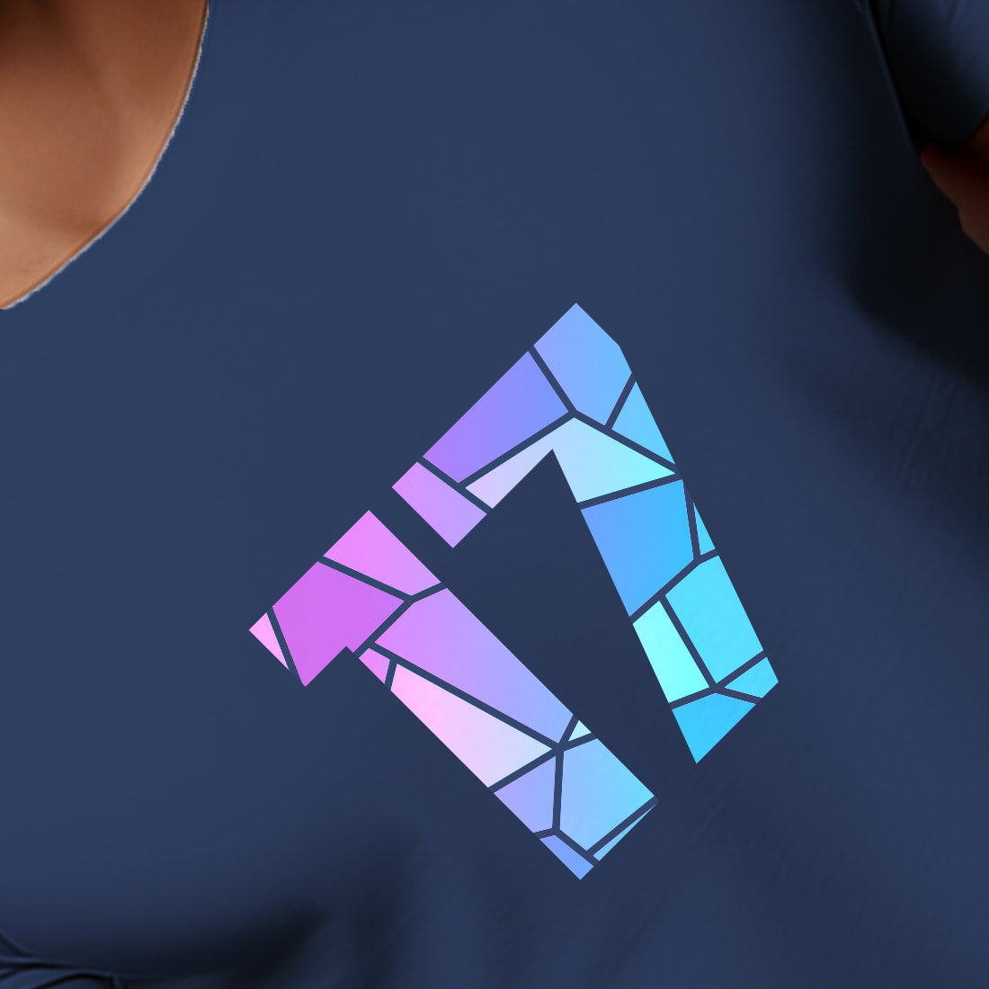 17 Number Men Unisex T-Shirt (Navy Blue)
