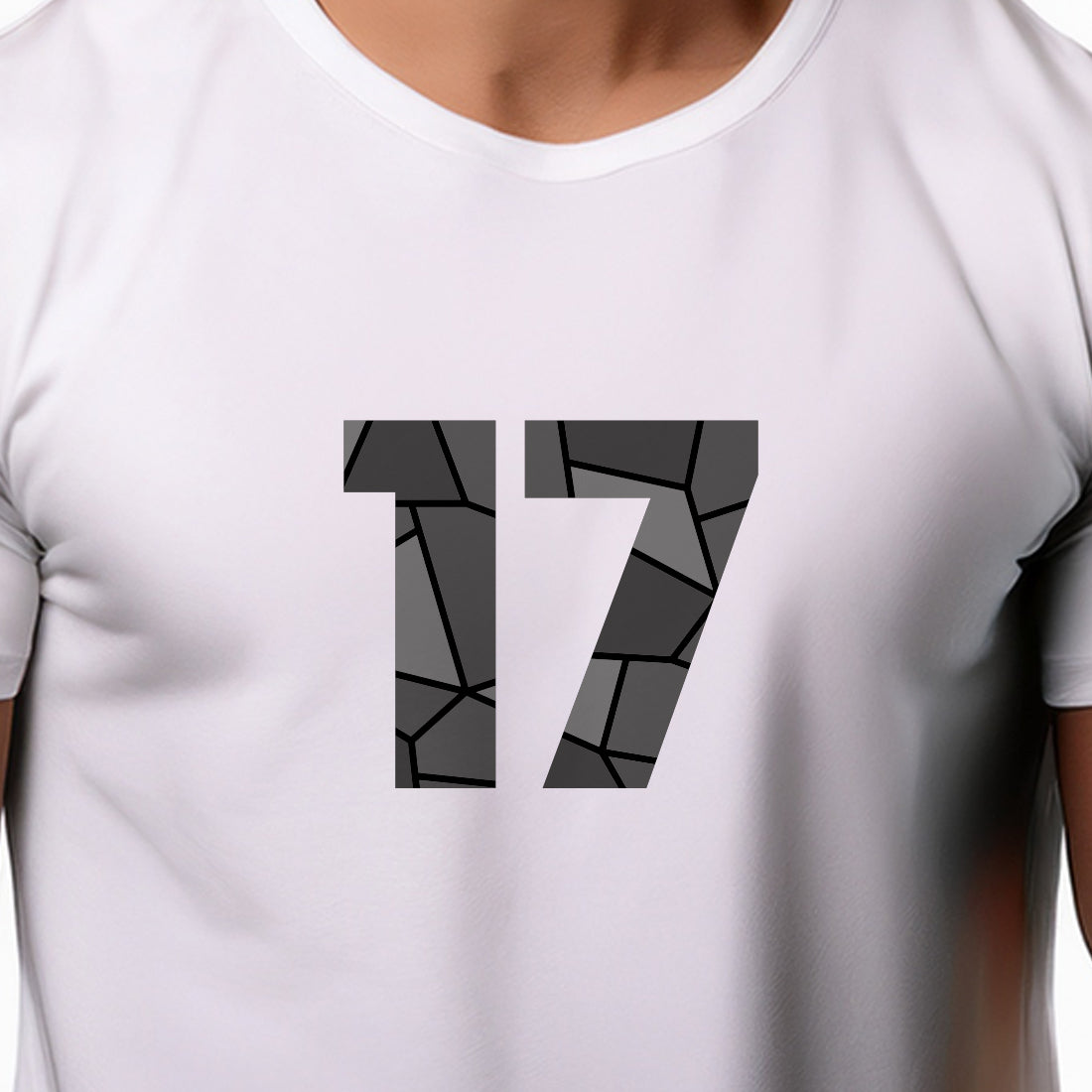 17 Number Men Unisex T-Shirt (White)