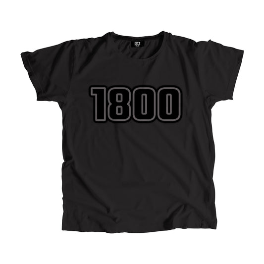 1800 Year Men Unisex T-Shirt (Black)