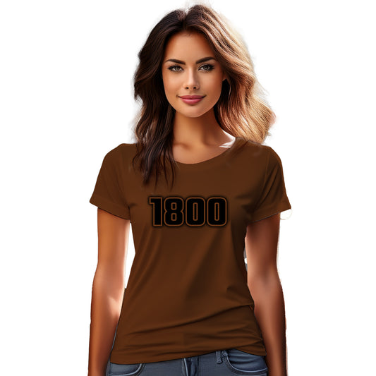 1800 Year Women T-Shirt (Brown)