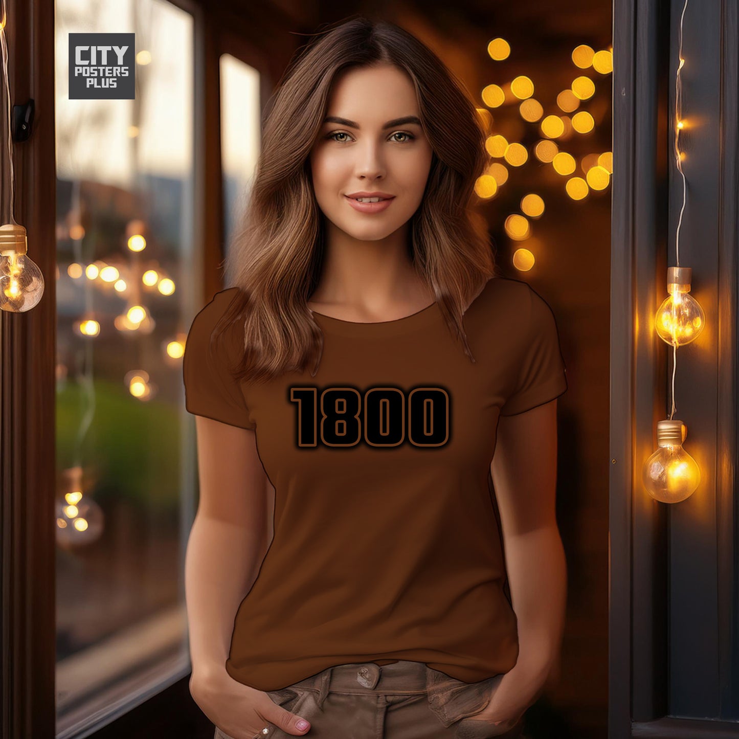 1800 Year Women T-Shirt (Brown)