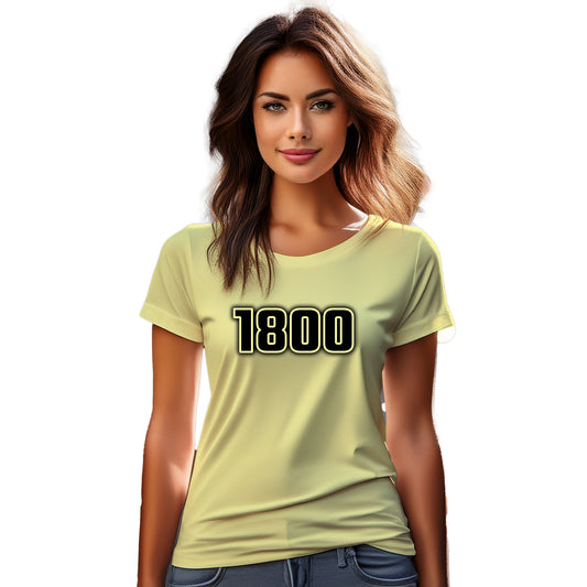 1800 Year Women T-Shirt (Butter Yellow)