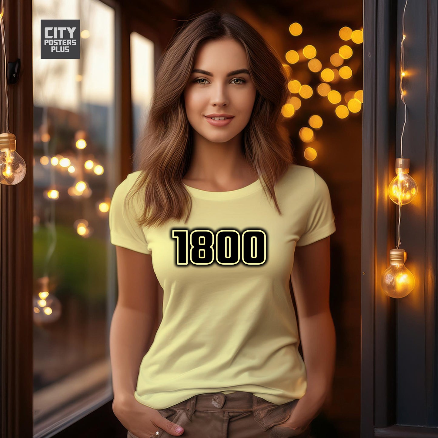 1800 Year Women T-Shirt (Butter Yellow)
