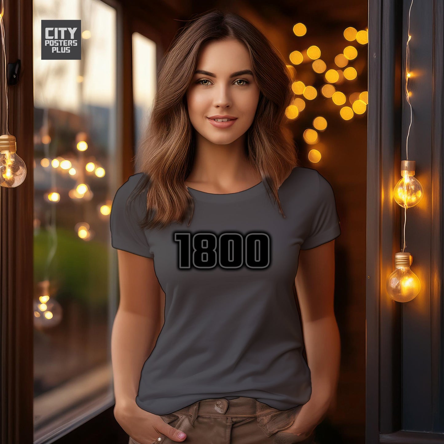 1800 Year Women T-Shirt (Charcoal Grey)