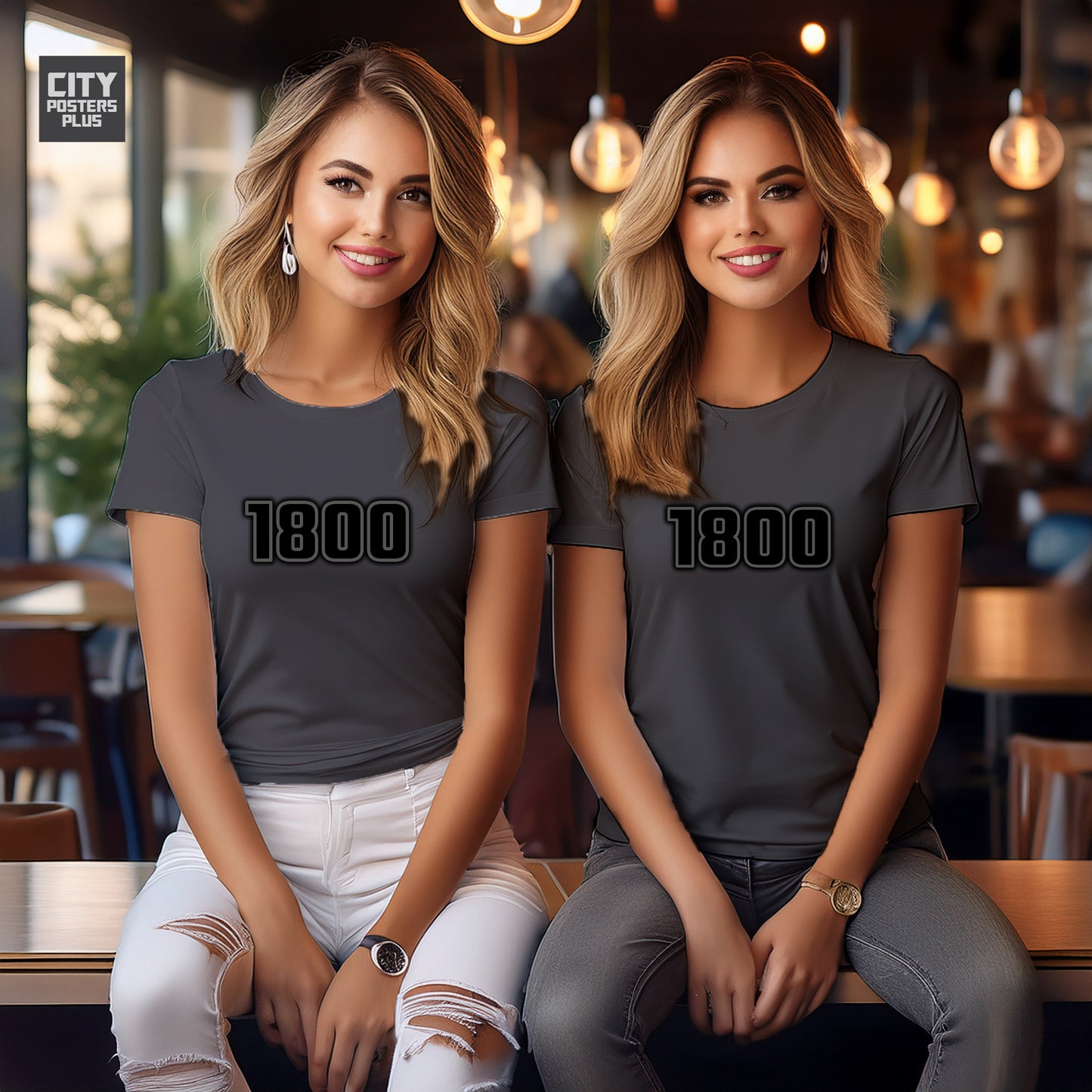 1800 Year Women T-Shirt (Charcoal Grey)