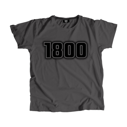 1800 Year Men Unisex T-Shirt (Charcoal Grey)