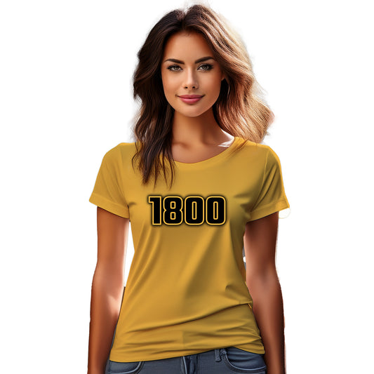 1800 Year Women T-Shirt (Golden Yellow)