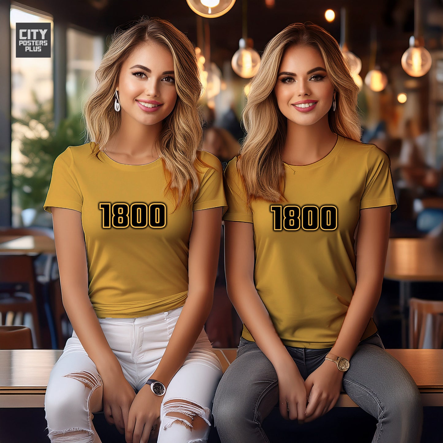 1800 Year Women T-Shirt (Golden Yellow)