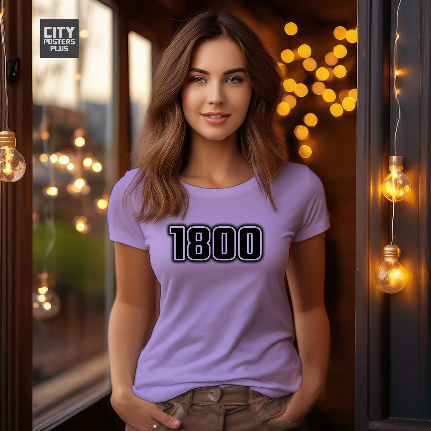 1800 Year Women T-Shirt (Iris Lavender)