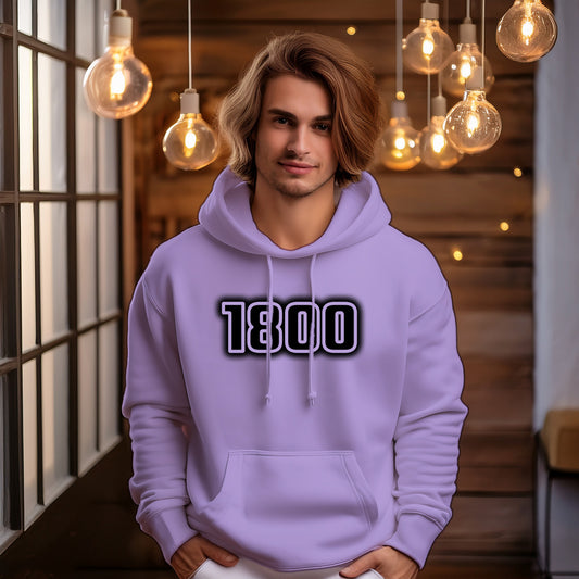 1800 Year Men Unisex Hoodie (Iris Lavender)