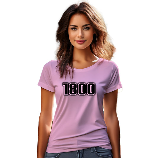 1800 Year Women T-Shirt (Light Pink)