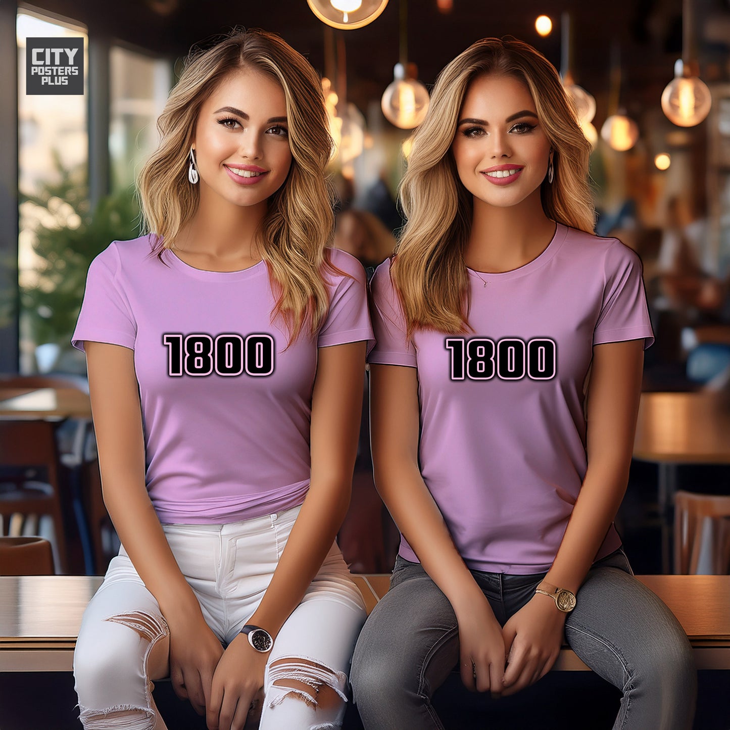 1800 Year Women T-Shirt (Light Pink)