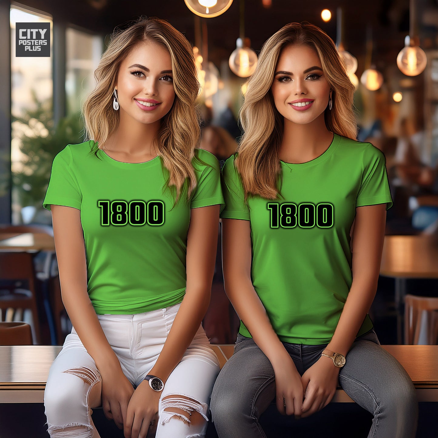 1800 Year Women T-Shirt (Liril Green)