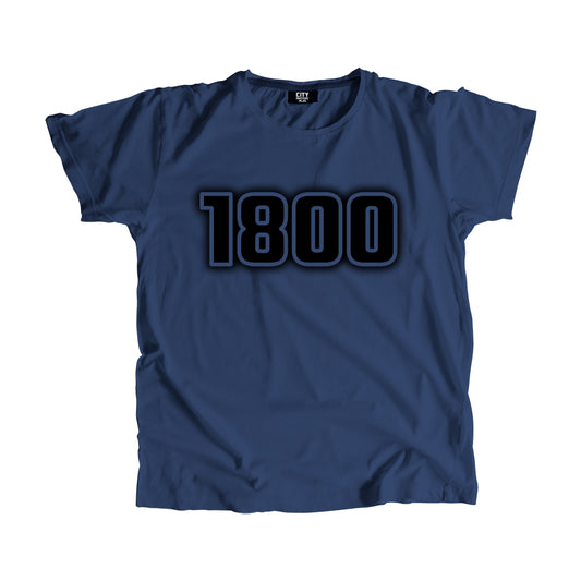 1800 Year Men Unisex T-Shirt (Navy Blue)